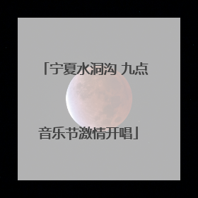 宁夏水洞沟 九点音乐节激情开唱