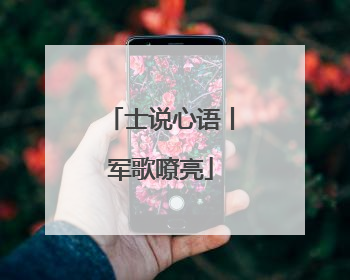 士说心语丨军歌嘹亮