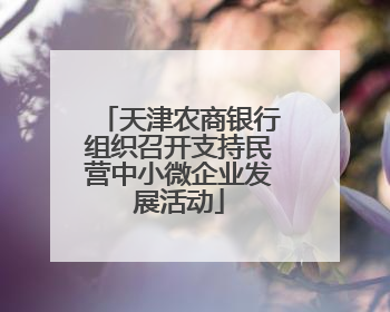 天津农商银行组织召开支持民营中小微企业发展活动