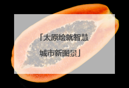 太原绘就智慧城市新图景