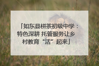 如东县栟茶初级中学：特色深耕 托管服务让乡村教育“活”起来