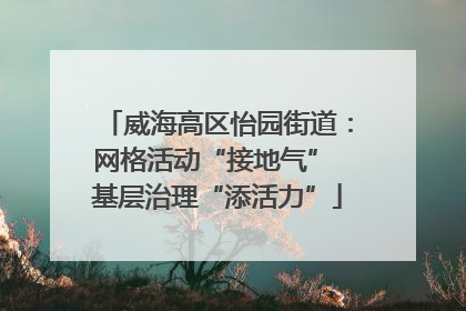 威海高区怡园街道：网格活动“接地气” 基层治理“添活力”