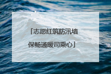 志愿红筑防汛墙 保畅通暖司乘心
