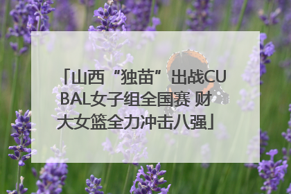 山西“独苗”出战CUBAL女子组全国赛 财大女篮全力冲击八强