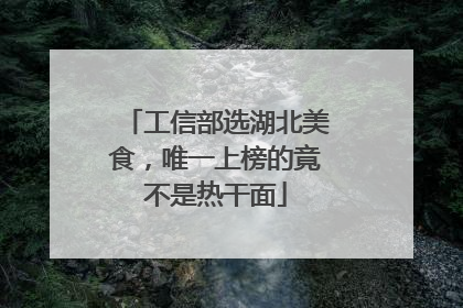 工信部选湖北美食，唯一上榜的竟不是热干面