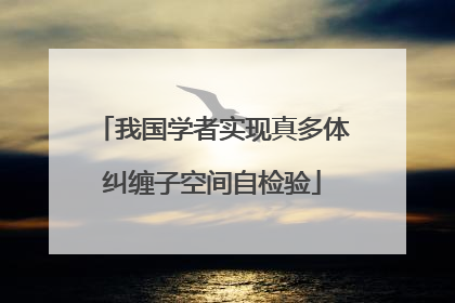 我国学者实现真多体纠缠子空间自检验