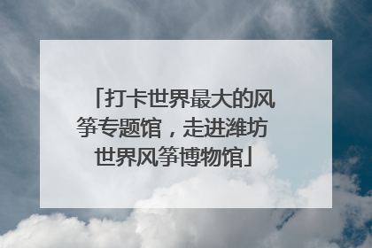 打卡世界最大的风筝专题馆，走进潍坊世界风筝博物馆