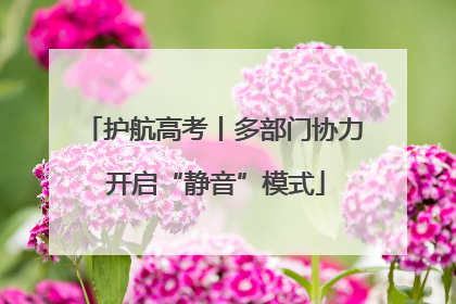 护航高考丨多部门协力 开启“静音”模式