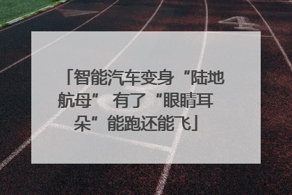 智能汽车变身“陆地航母” 有了“眼睛耳朵”能跑还能飞