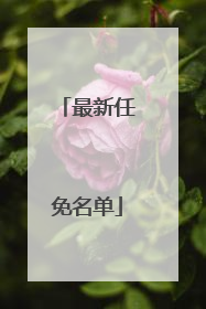 最新任免名单