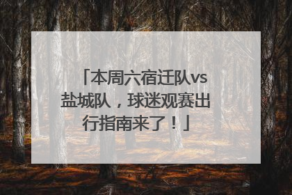 本周六宿迁队vs盐城队，球迷观赛出行指南来了！