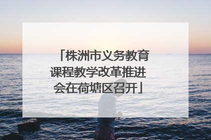 株洲市义务教育课程教学改革推进会在荷塘区召开
