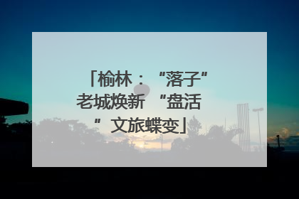 榆林：“落子”老城焕新 “盘活”文旅蝶变
