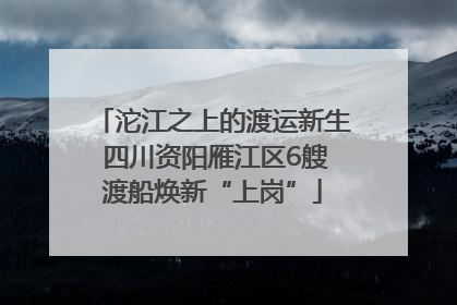 沱江之上的渡运新生 四川资阳雁江区6艘渡船焕新“上岗”