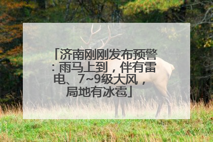 济南刚刚发布预警：雨马上到，伴有雷电、7~9级大风，局地有冰雹