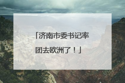 济南市委书记率团去欧洲了！