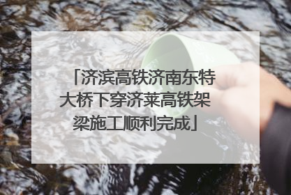 济滨高铁济南东特大桥下穿济莱高铁架梁施工顺利完成