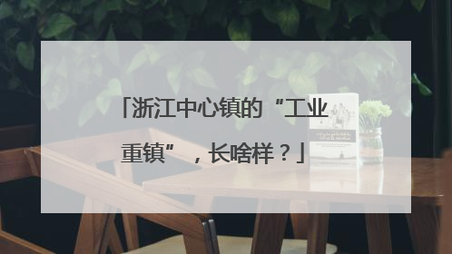 浙江中心镇的“工业重镇”，长啥样？
