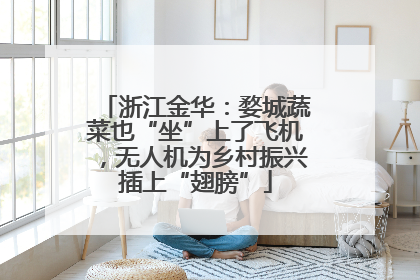 浙江金华：婺城蔬菜也“坐”上了飞机，无人机为乡村振兴插上“翅膀”