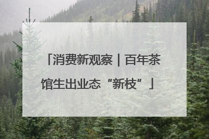 消费新观察｜百年茶馆生出业态“新枝”