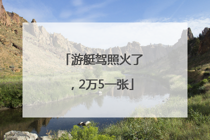 游艇驾照火了，2万5一张