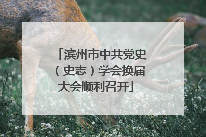 滨州市中共党史（史志）学会换届大会顺利召开