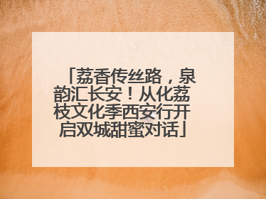 荔香传丝路，泉韵汇长安！从化荔枝文化季西安行开启双城甜蜜对话