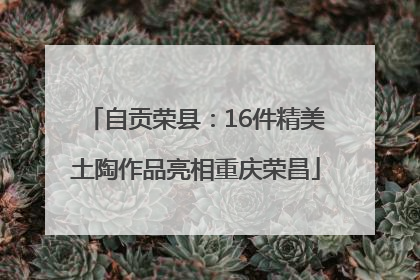 自贡荣县：16件精美土陶作品亮相重庆荣昌