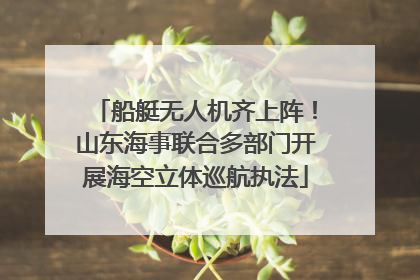 船艇无人机齐上阵！山东海事联合多部门开展海空立体巡航执法