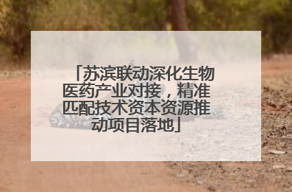苏滨联动深化生物医药产业对接，精准匹配技术资本资源推动项目落地