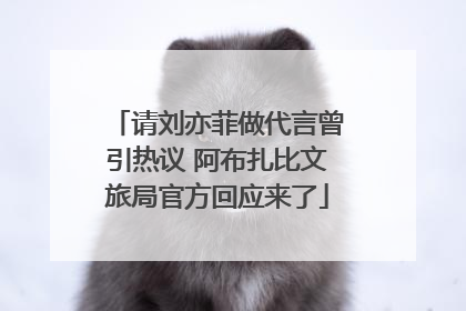 请刘亦菲做代言曾引热议 阿布扎比文旅局官方回应来了