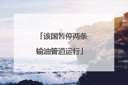该国暂停两条输油管道运行