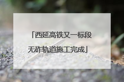 西延高铁又一标段无砟轨道施工完成