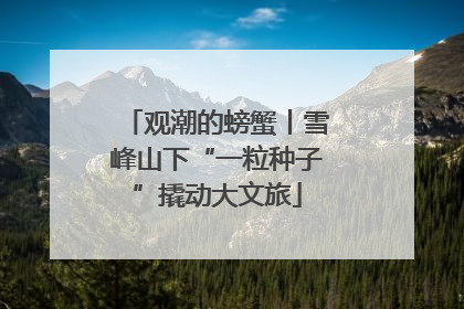 观潮的螃蟹丨雪峰山下“一粒种子”撬动大文旅