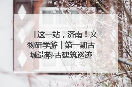这一站，济南！文物研学游｜第一期古城遗韵·古建筑巡迹之旅圆满结束