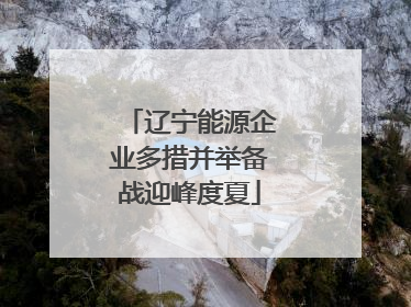 辽宁能源企业多措并举备战迎峰度夏