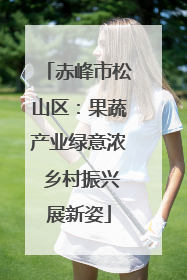 赤峰市松山区：果蔬产业绿意浓 乡村振兴展新姿