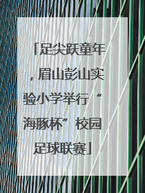 足尖跃童年，眉山彭山实验小学举行“海豚杯”校园足球联赛