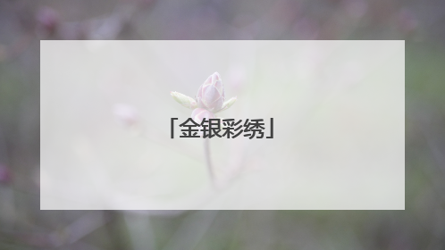金银彩绣