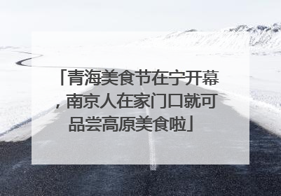 青海美食节在宁开幕，南京人在家门口就可品尝高原美食啦