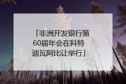 非洲开发银行第60届年会在科特迪瓦阿比让举行