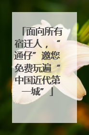 面向所有宿迁人，“通仔”邀您免费玩遍“中国近代第一城”