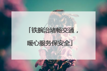铁腕治堵畅交通，暖心服务保安全