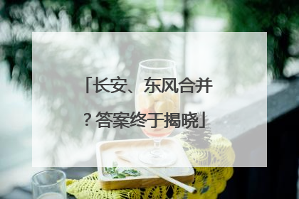 长安、东风合并？答案终于揭晓