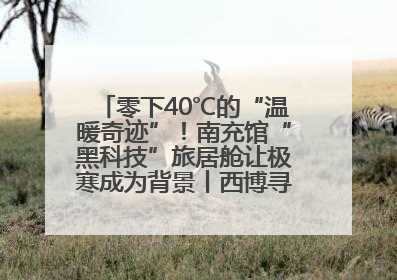 零下40℃的“温暖奇迹”！南充馆“黑科技”旅居舱让极寒成为背景丨西博寻“新”记