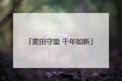 麦田守望 千年如新