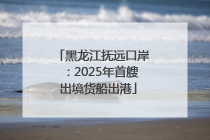 黑龙江抚远口岸：2025年首艘出境货船出港