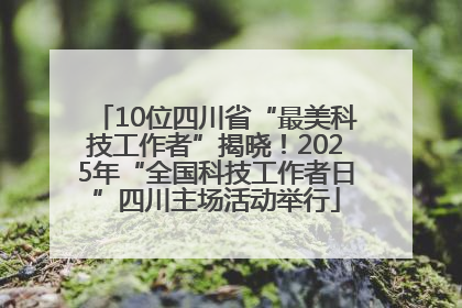 10位四川省“最美科技工作者”揭晓！2025年“全国科技工作者日”四川主场活动举行