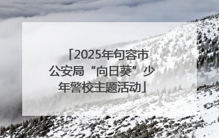 2025年句容市公安局“向日葵”少年警校主题活动