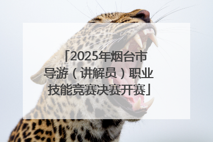 2025年烟台市导游（讲解员）职业技能竞赛决赛开赛